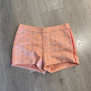Sail to Sable Peach and Red Patterned Women Shorts